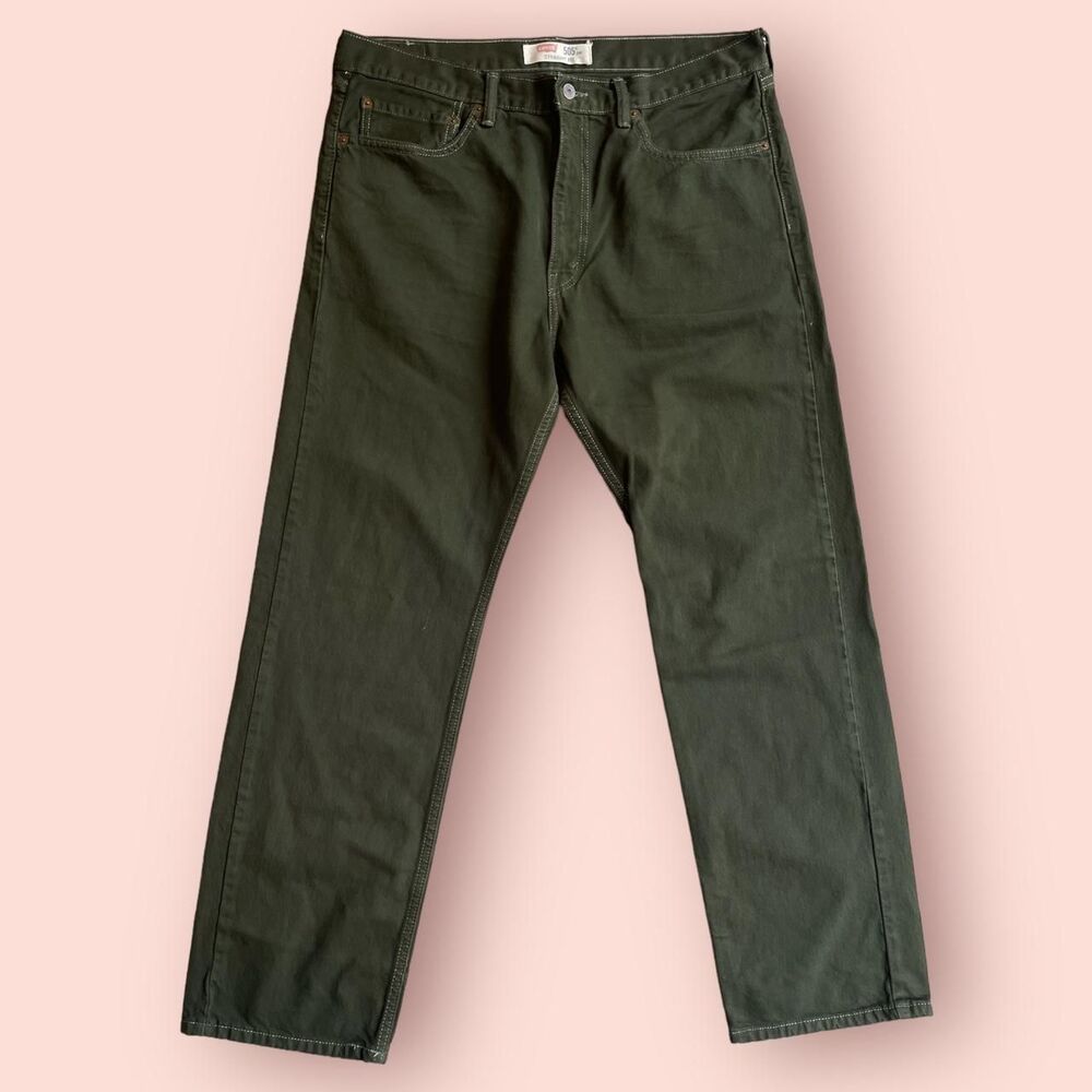 2000s levis 505 overdyed olive jeans - Picture 2 of 4